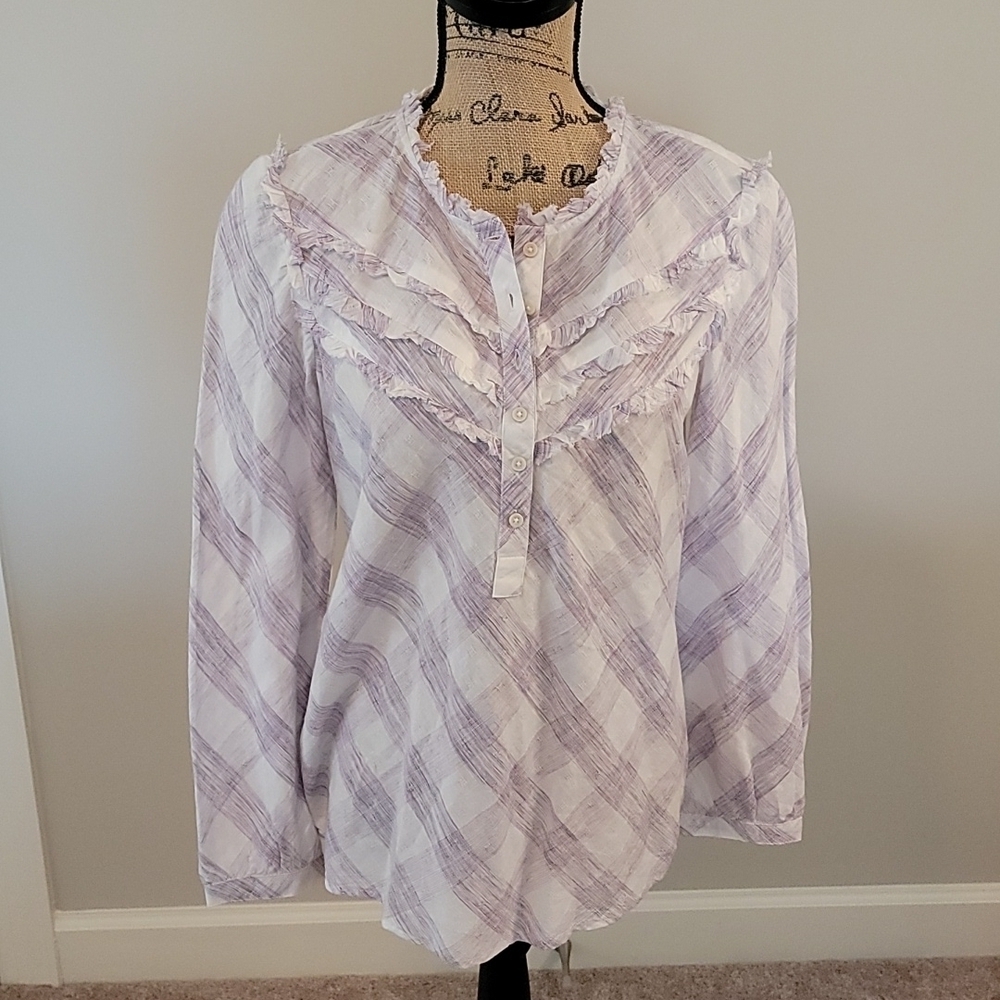 #46 NWT William Rast plaid shirt